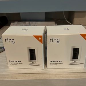 Brand new pair never opened Ring White Indoor Cam s/2